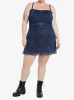 Cosmic Aura Celestial Ruched Cami Dress Plus