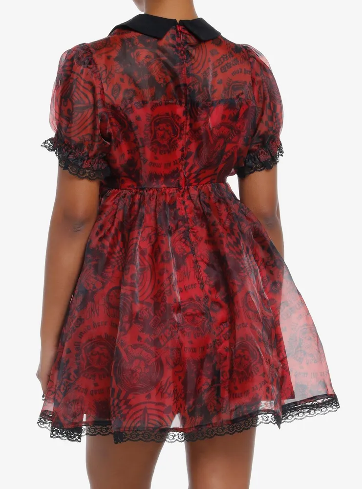 Social Collision Through The Looking Glass Organza Dress