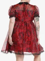 Social Collision Through The Looking Glass Organza Dress Plus