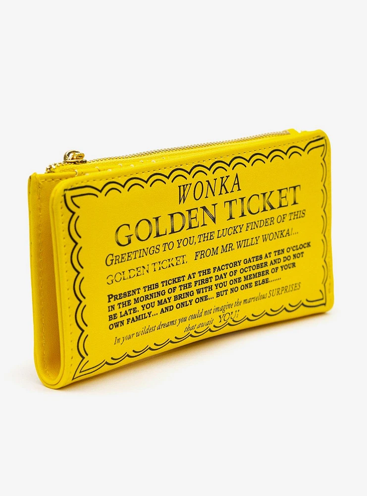 Willy Wonka Chocolate Factory Golden Ticket Bi-fold Wallet