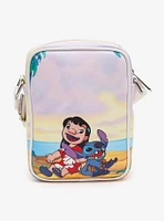 Disney Lilo & Stitch Riding and Beach Poses Crossbody Bag