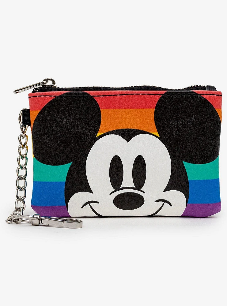 Disney Mickey Mouse Pride Happy Face Close Up Bag and Wallet