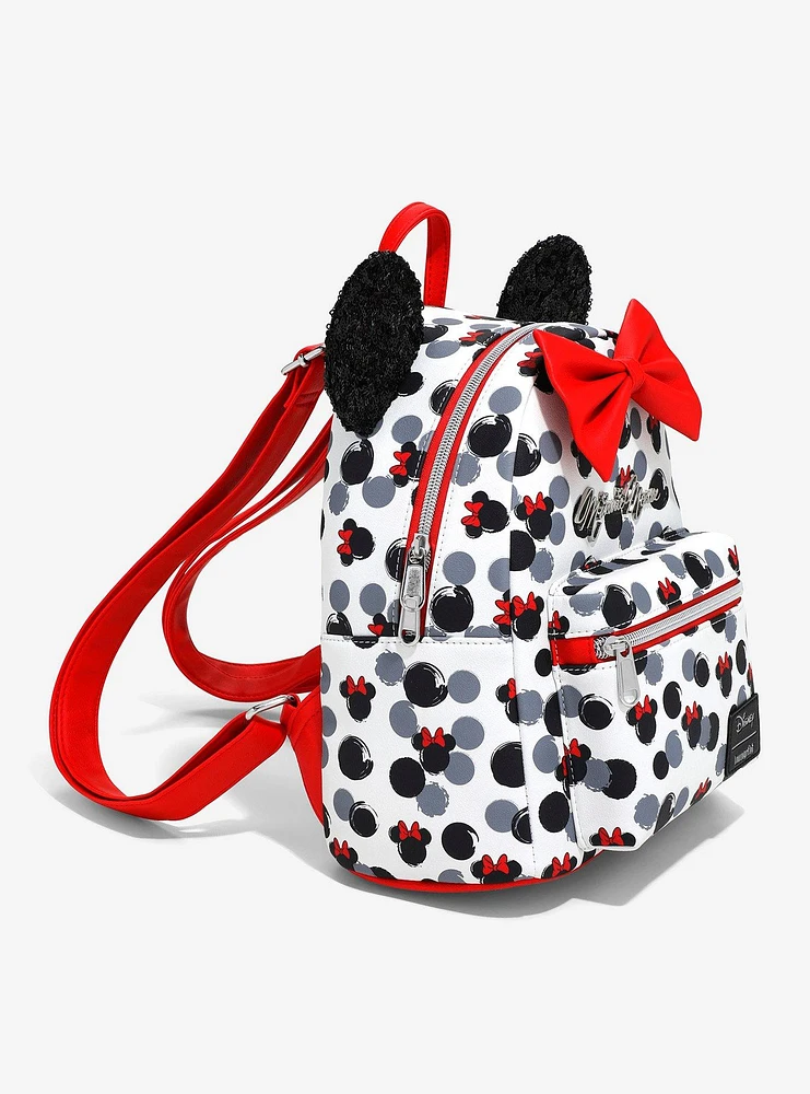 Loungefly Disney Minnie Mouse Glitter Ears Mini Backpack