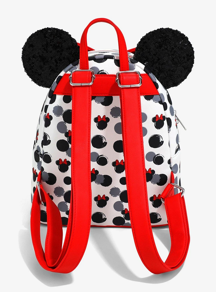 Loungefly Disney Minnie Mouse Glitter Ears Mini Backpack