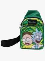 Rick & Morty Get Schwifty Portal Pose Crossbody Bag