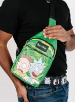 Rick & Morty Get Schwifty Portal Pose Crossbody Bag