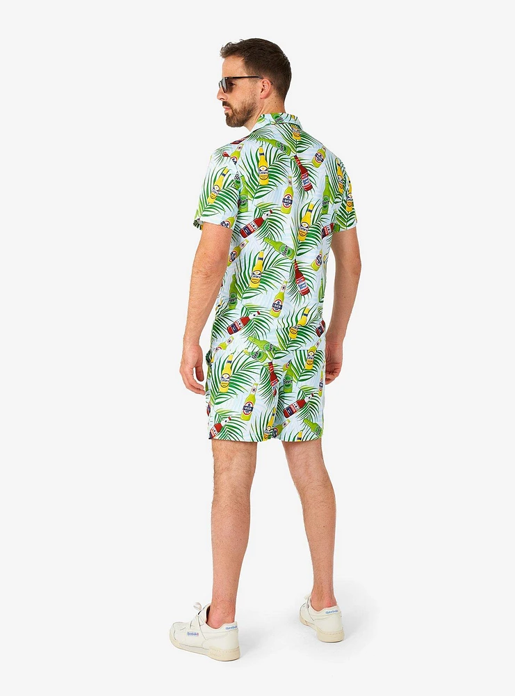 Tropical Beers Blue Button-Up Shirt and Short