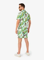 Tropical Beers Blue Button-Up Shirt and Short