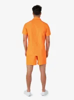 The Orange Summer Button-Up Shirt and Short