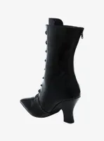 Strange Cvlt Black Victoria Heel Boots