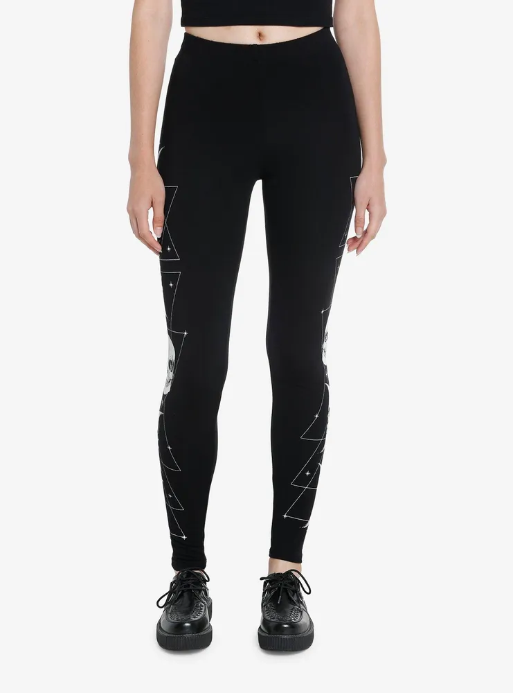 Social Collision Skull Moon Phase Leggings