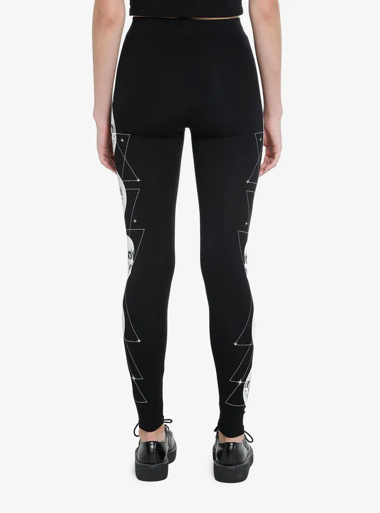 Social Collision Skull Moon Phase Leggings