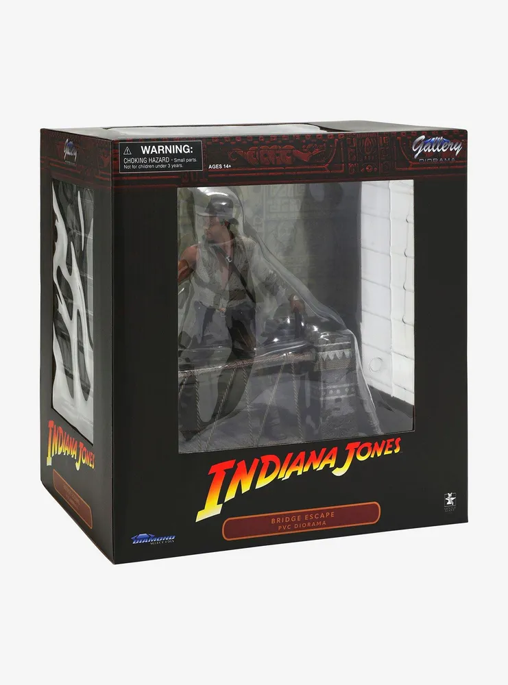 Diamond Select Toys Indiana Jones and the Temple of Doom Gallery Diorama Indiana Jones Bridge Escape Deluxe Figure