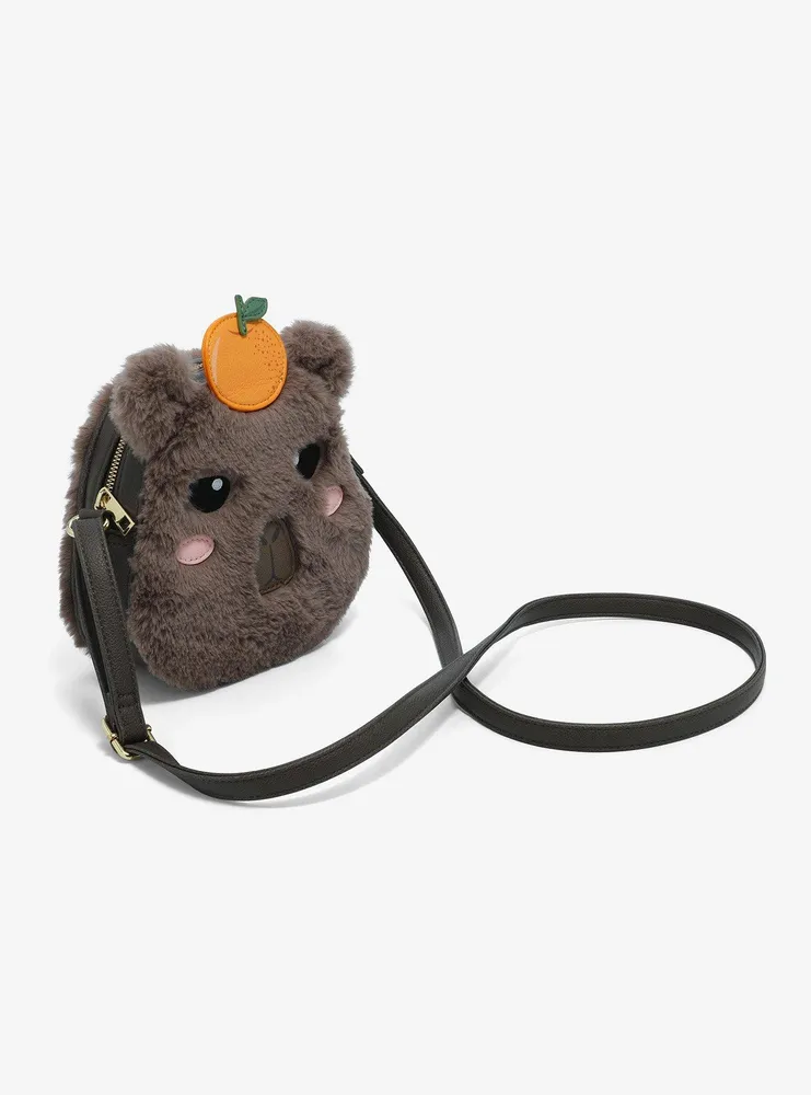 Capybara Furry Figural Crossbody Bag