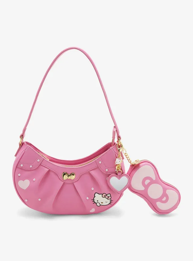 Amazon.com: Hello-Kitty Small Zipper Purse Coin Card Bill Holder Zip Around  Pink Mini Vegan Leahter Wallet with Keyring Hand Strap for Girls Teen Women  : Clothing, Shoes & Jewelry