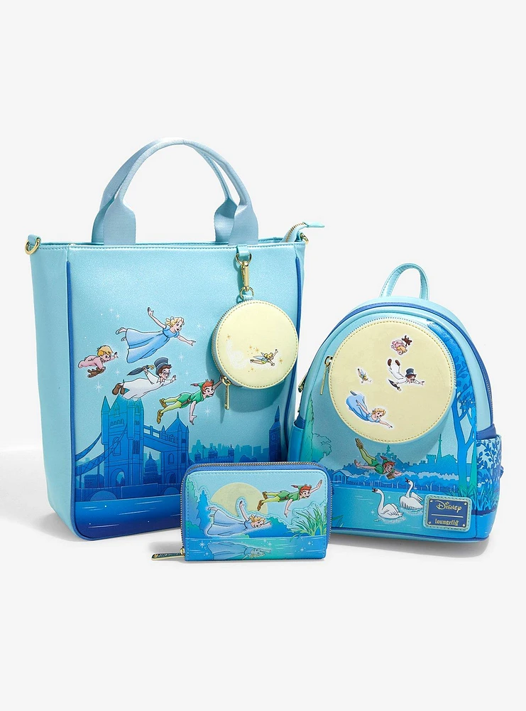 Loungefly Disney Peter Pan Night Glitter Mini Backpack