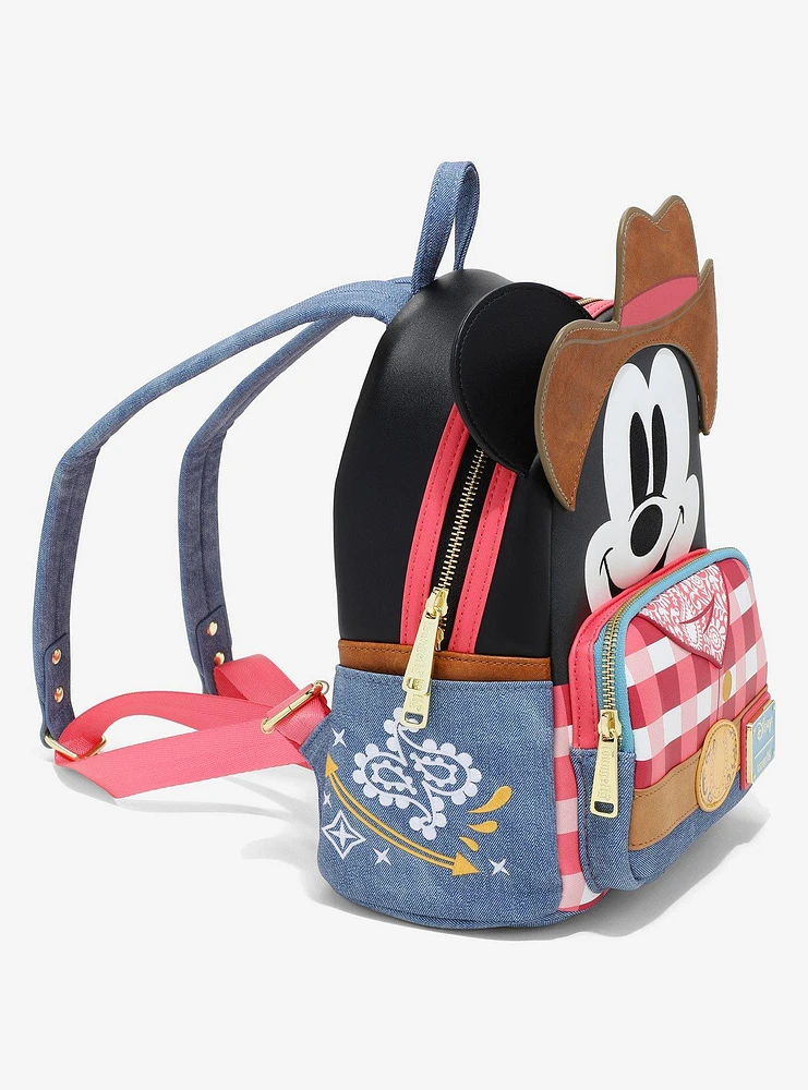 Loungefly Disney Mickey Mouse Western Mini Backpack