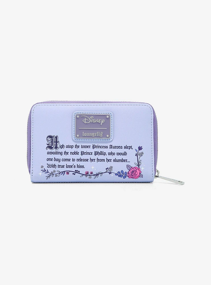 Loungefly Disney Sleeping Beauty Aurora Sleeping Mini Zipper Wallet