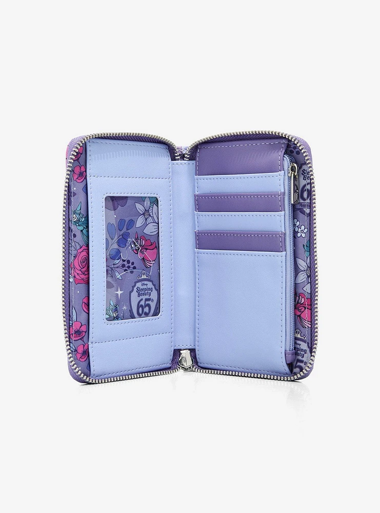 Loungefly Disney Sleeping Beauty Aurora Sleeping Mini Zipper Wallet