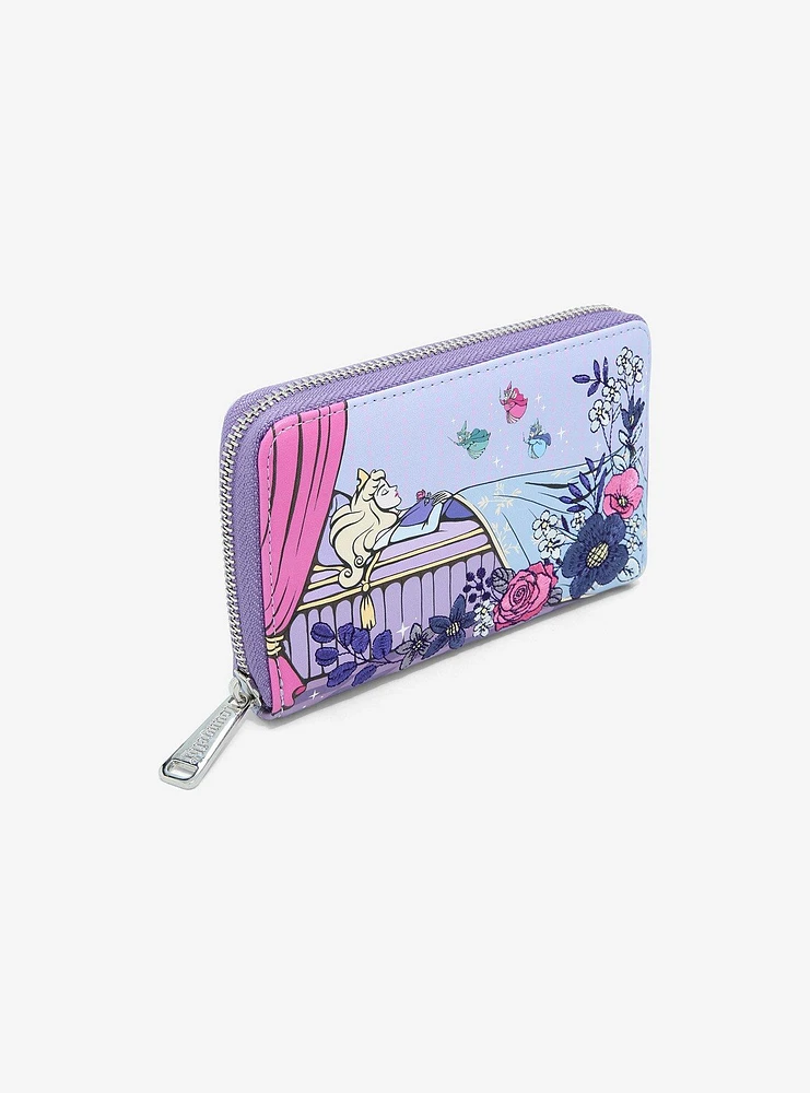 Loungefly Disney Sleeping Beauty Aurora Sleeping Mini Zipper Wallet