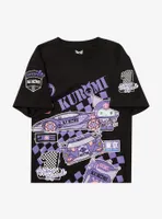 Kuromi Racing Collage Boyfriend Fit Girls T-Shirt