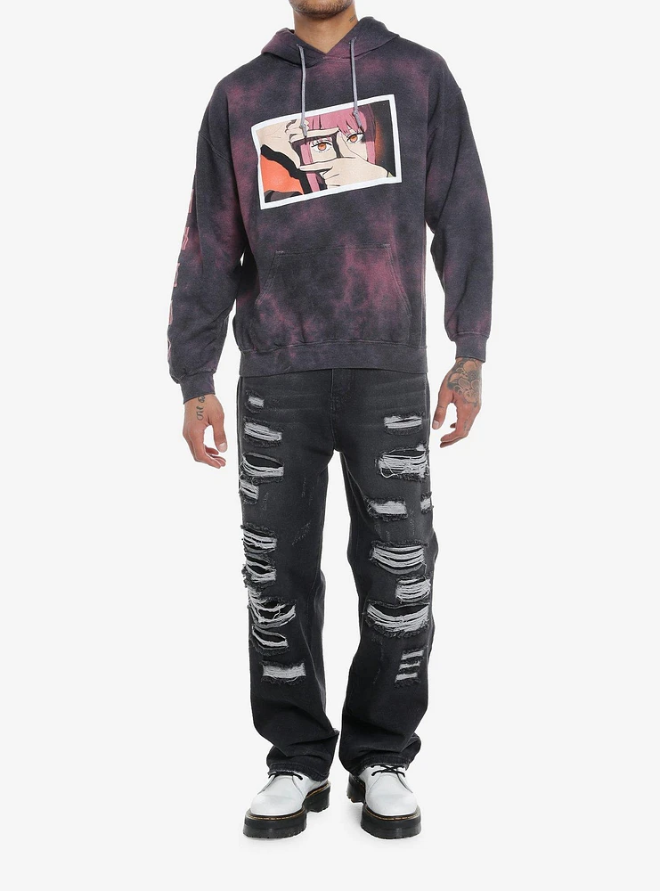 Chainsaw Man Makima Eyes Portrait Tie-Dye Hoodie