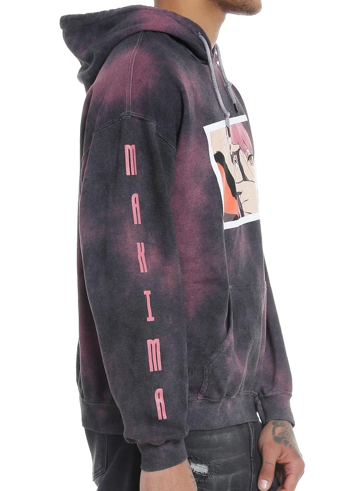 Chainsaw Man Makima Eyes Portrait Tie-Dye Hoodie