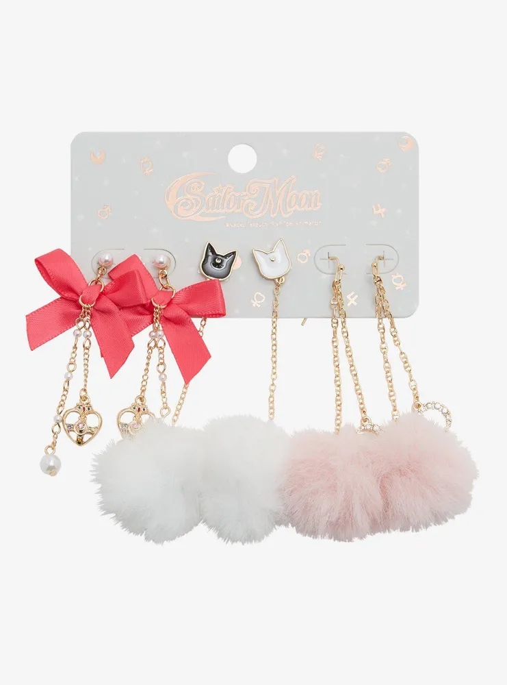 Sailor Moon Puff Ball Earring Set - BoxLunch Exclusive