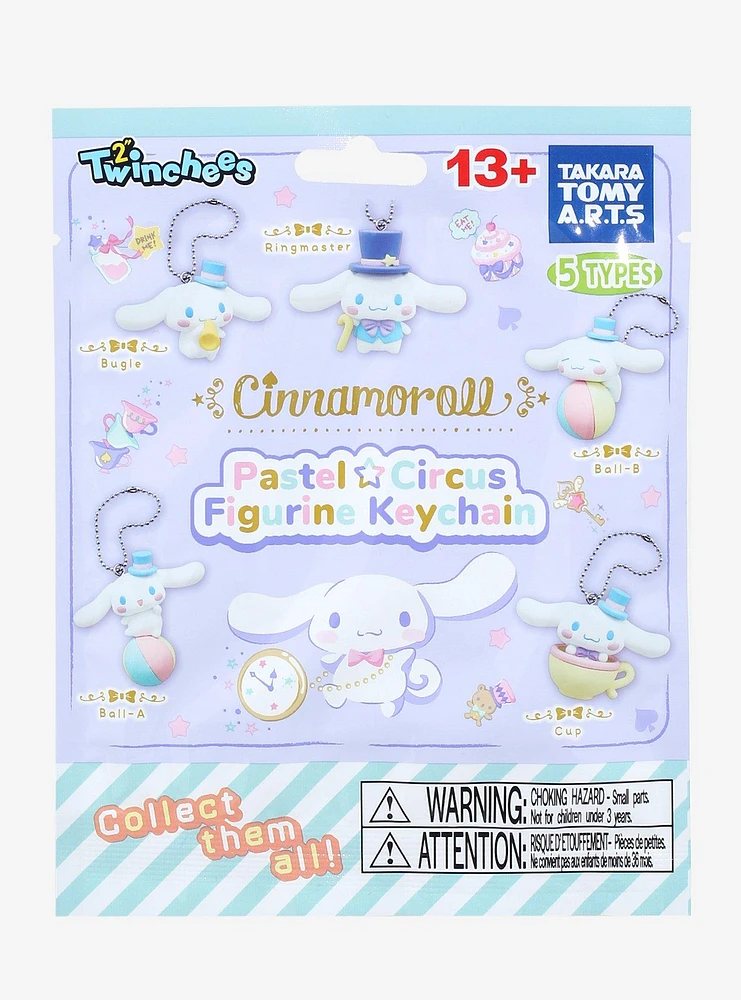 Twinchees Cinnamoroll Pastel Circus Blind Bag Figural Key Chain