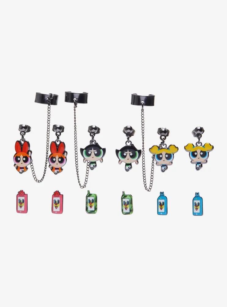 The Powerpuff Girls Phone Cuff Earring Set