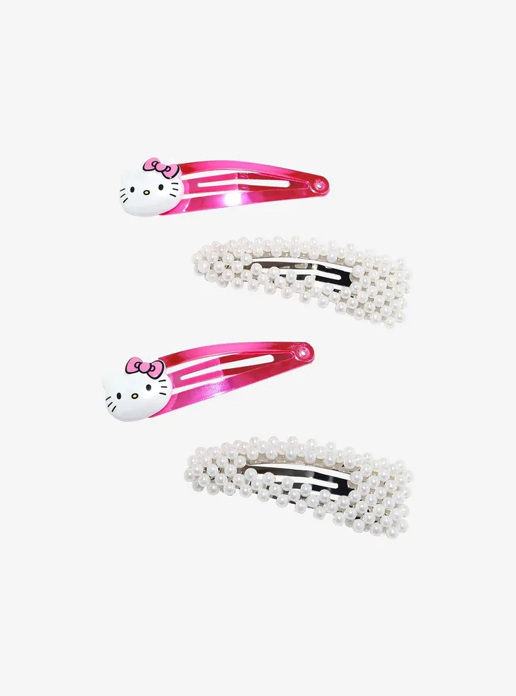Hello Kitty Pearl Hair Clip Set