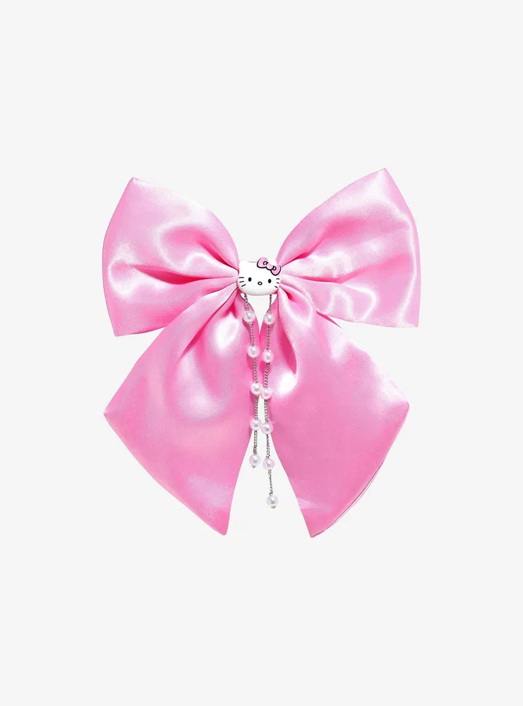 Hello Kitty Pink Pearl Bow Hair Clip