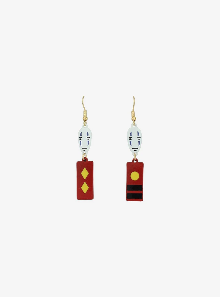 Studio Ghibli Spirited Away No-Face Bath Token Drop Earrings