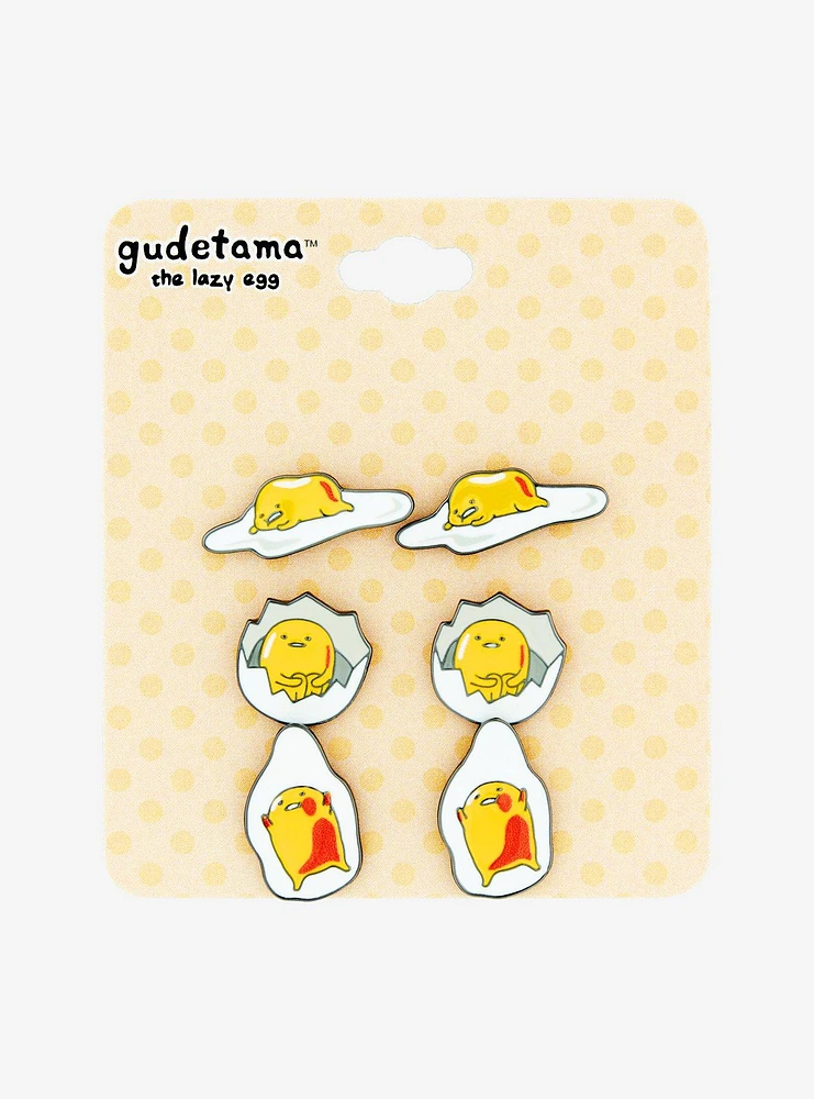 Gudetama Poses Earring Set