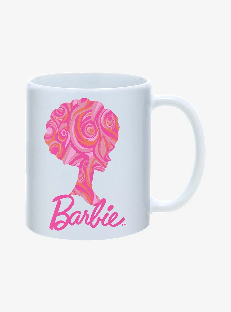 Barbie Retro Swirl Silhouette Mug 11oz