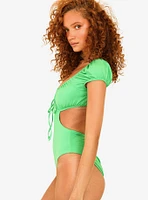 Dippin' Daisy's Santa Cruz Swim One Piece Paradise Palms Green