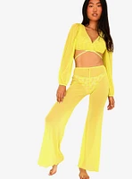 Dippin' Daisy's Yacht Club Swim Top Cover-Up Juicyfruit Yellow