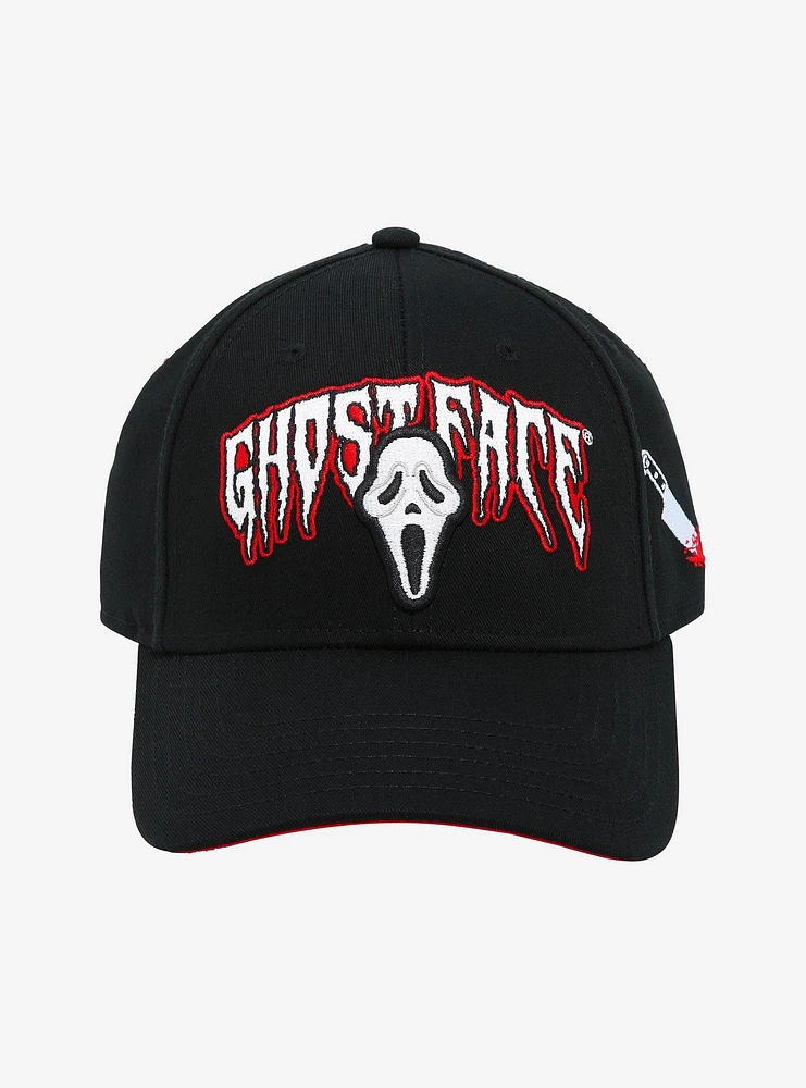 Scream Ghost Face Embroidered Dad Cap