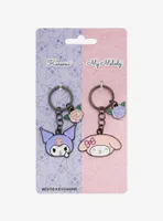 Sanrio Kuromi & My Melody Floral Multi-Charm Bestie Keychain Set