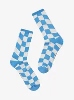 Harry Potter Ravenclaw Crest Checkered Crew Socks - BoxLunch Exclusive