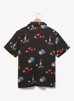 Invader Zim Icons Allover Print Woven Button Up - BoxLunch Exclusive