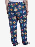 Sonic The Hedgehog Holiday Pajama Pants Plus