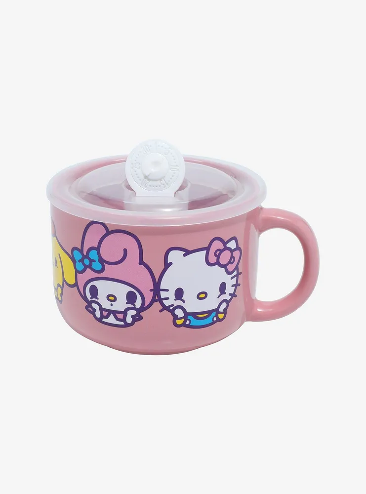 Hello Kitty And Friends Pink Soup Mug With Lid