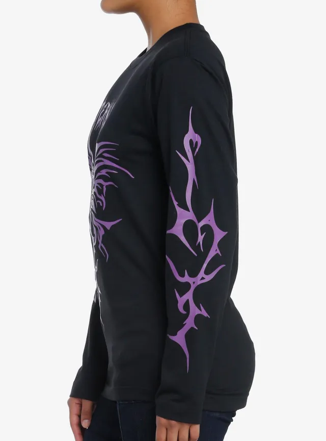 Hot Topic Black & Purple Eternal Butterfly Girls Long-Sleeve T-Shirt