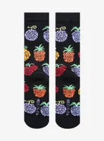 One Piece Devil Fruit Allover Print Crew Socks - BoxLunch Exclusive