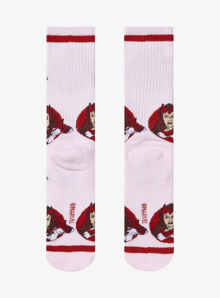 Marvel The Scarlet Witch Allover Print Crew Socks - BoxLunch Exclusive