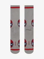 Marvel Deadpool Mask Allover Print Crew Socks - BoxLunch Exclusive