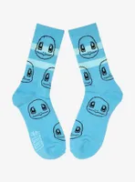 Pokémon Squirtle Striped Allover Print Crew Socks - BoxLunch Exclusive