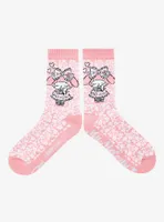 Sanrio My Melody Pink Allover Print Crew Socks - BoxLunch Exclusive