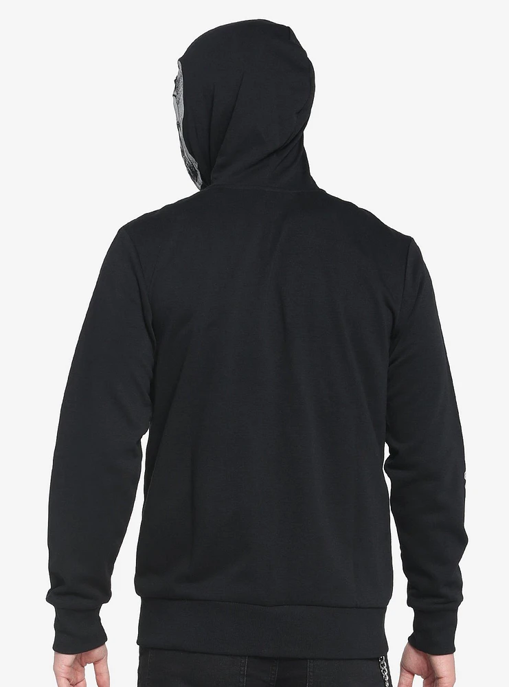 Skeleton Face Full-Zip Hoodie